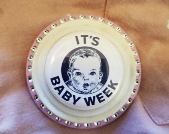 Vintage Gerber Baby Promotional Pinback "It's Baby Week" Button