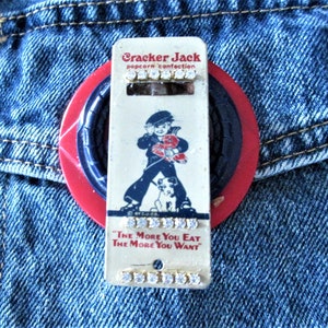 SALE! - OOAK Cracker Jack Tin Whistle Pin