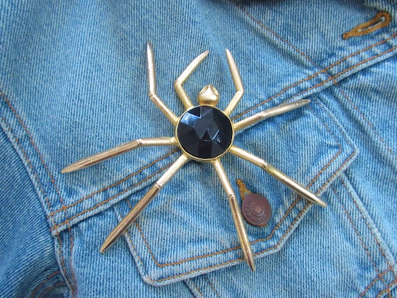 Enormous 5" Spider Brooch - image 1
