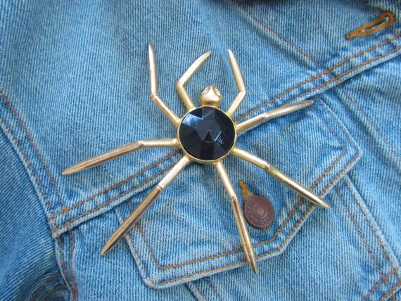 Enormous 5" Spider Brooch