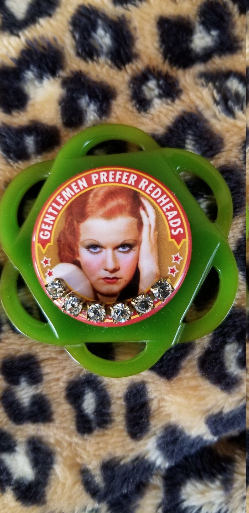 OOAK Gentlemen Prefer Redheads Brooch