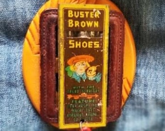 Vintage Buster Brown Whistle Brooch