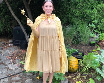Woman&#39;s Halloween Costume Gold Fairy, Fairy Queen, Woodland Fairy, Tooth Fairy, Fairie, Elf, Fantasy Cosplay, Mardi Gras Small Medium #527