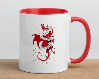 Take Back the Hoard - Dragon Mug with Red or Black accents