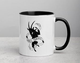HAIL YOURSELF - Mug with black accents