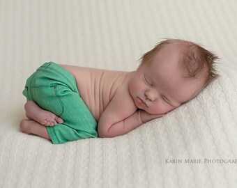 Newborn Stretch Jeans - GREEN