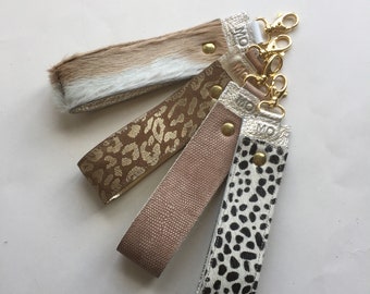 Porte-clés En Forme De Cœur Imprimé Léopard - Pour Clés De Voiture, Sac à Main, Cadeau Tendance - 6