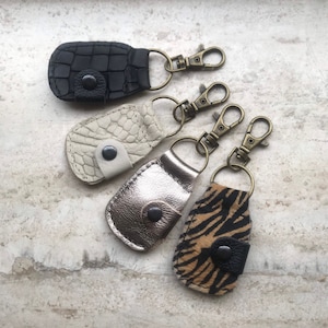 Leren sleutelhanger winkelwagen muntje mundhouder Inclusief muntje! Ook voor tag - tag powietrzny