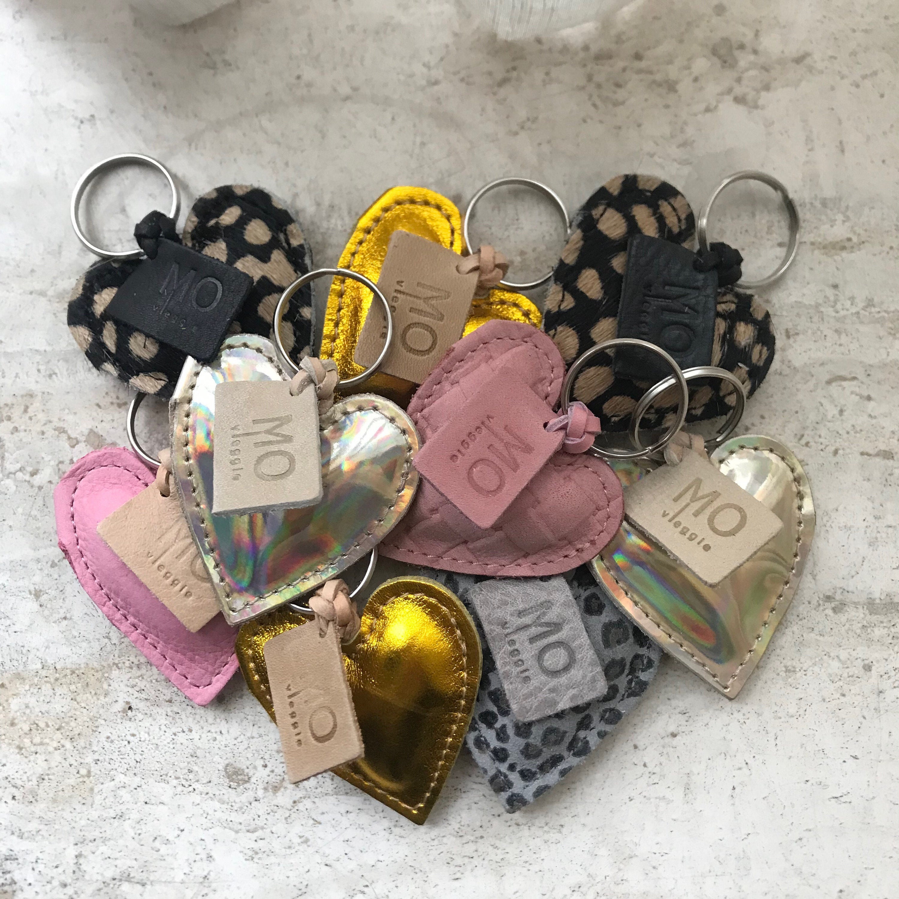 leren sleutelhanger hartje klein Limited Edition