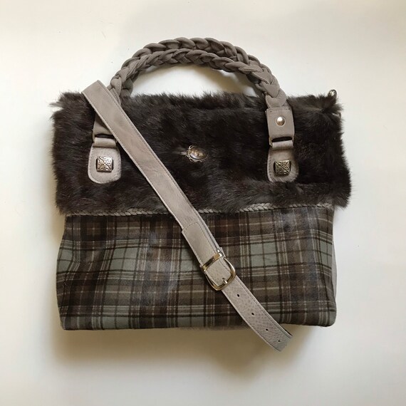 Leren Tas Met Tartan Vacht Pasjesetuitje outlander Geinspireerd Etsy Israel
