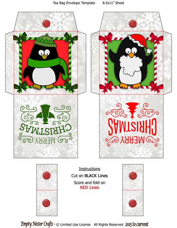 Digital Printable Tea Bag Packet Wrapper Envelope Topper Etsy