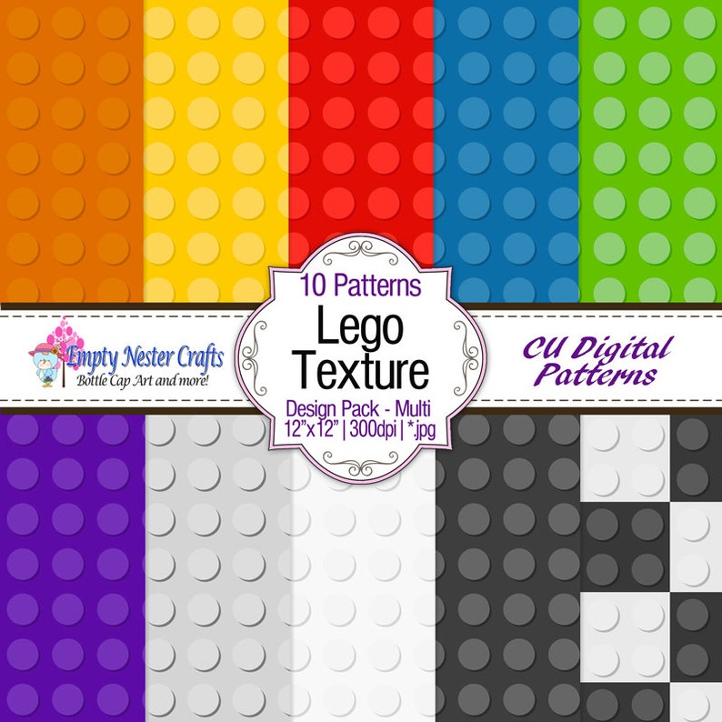 Lego texture Digital Paper 12x12 Commercial use ok paper | Etsy