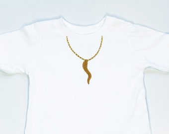 Italian Horn Chain Necklace - Cornicello Tee