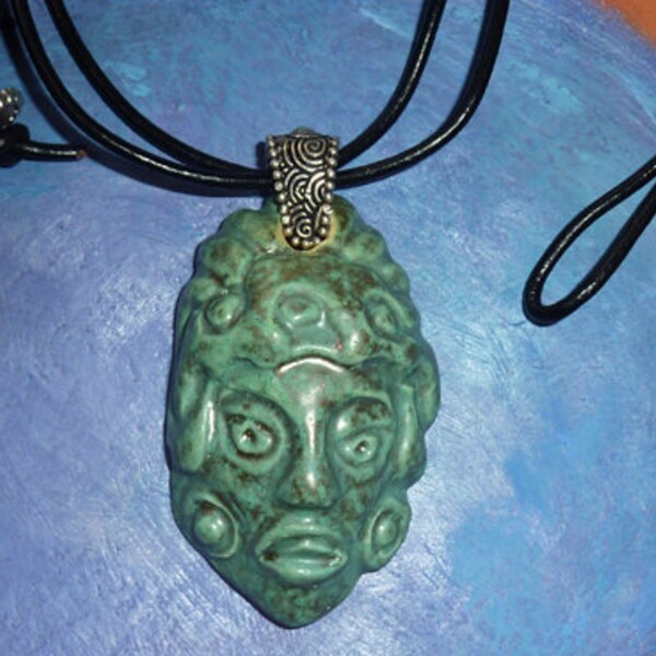 Maya ceramic pendant