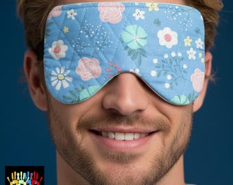 Aromatherapy Cotton Eye Mask Sleeve | Mindful Living Collection - Floral Skyline