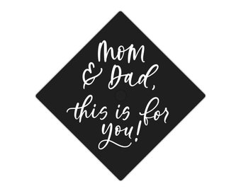 Mom And Dad Grad Cap Etsy Mom And Dad Grad Cap Etsy
