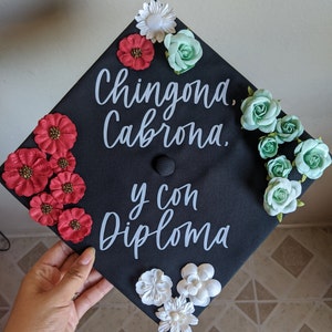 CUSTOM Grad Cap Decal / Graduation Modern Calligraphy Sticker / Personalized / Hand Lettered, Unique image 3