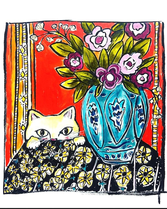 Archival Print, "Curious Kitty"