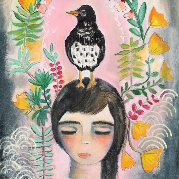 Archival print, "Bird Meditations"