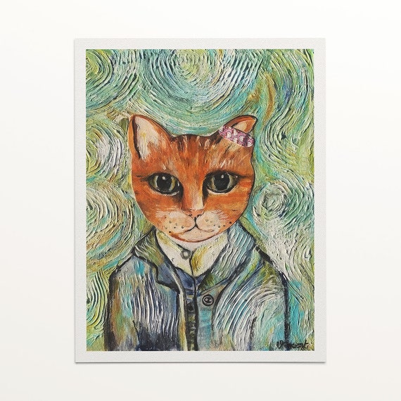 Archival Print, "Vincent Van Gato"