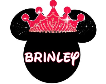 Princess Crown Tiara Personalized Disney Cruise Door Magnet