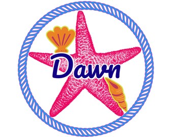 Personalized Star Fish Cruise Door Magnet