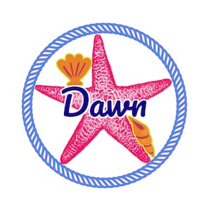 Personalized Star Fish Cruise Door Magnet