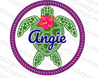 Personalized Sea Turtle Cruise Door Magnet