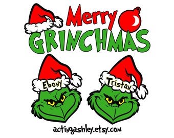 Merry Grinchmas Personalized Cruise Door Magnet