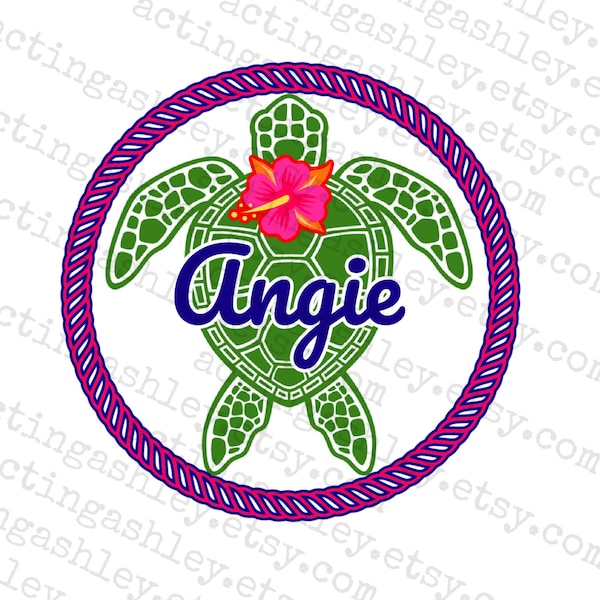 Personalized Sea Turtle Cruise Door Magnet