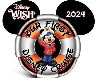 Our First Disney Cruise Captain Mickey Cruise Door Magnet