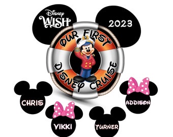 Our First Disney Cruise Door Magnet Set