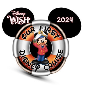 Our First Disney Cruise Captain Mickey Cruise Door Magnet image 1