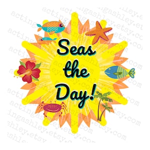 Seas the Day! Cruise Door Magnet