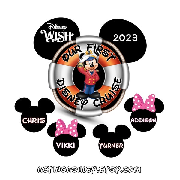 Our First Disney Cruise Door Magnet Set