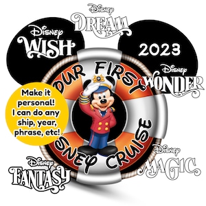 Our First Disney Cruise Door Magnet Set image 2