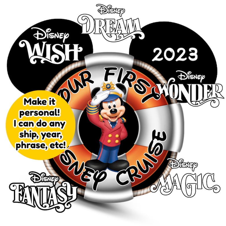 Our First Disney Cruise Door Magnet Set image 2