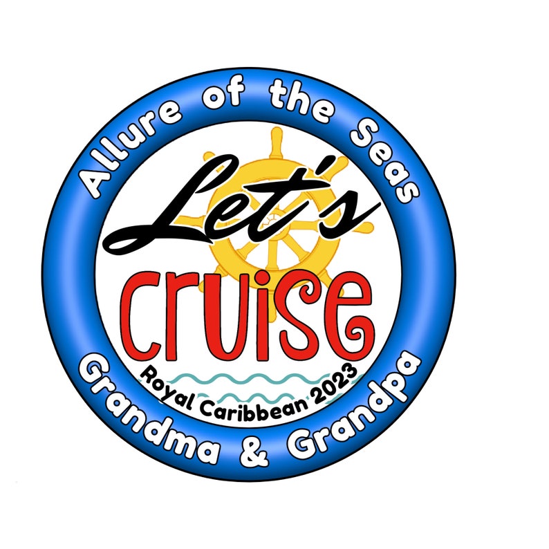 Let's Cruise Personalized Cruise Door Magnet image 2