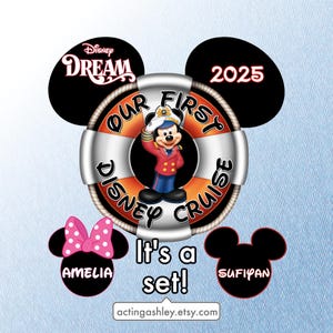 Our First Disney Cruise Door Magnet Set
