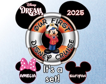 Our First Disney Cruise Door Magnet Set