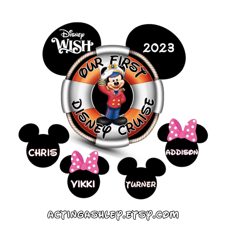 Our First Disney Cruise Door Magnet Set image 1