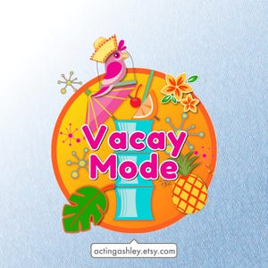 Vacay Mode Tropical Cruise Door Magnet