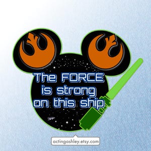 The Force is Strong on This Ship Cruise Door Magnet