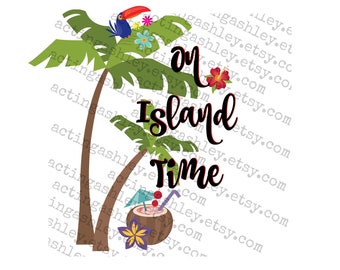 On Island Time Cruise Door Magnet