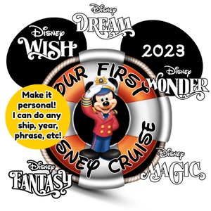 Our First Disney Cruise Captain Mickey Cruise Door Magnet image 2