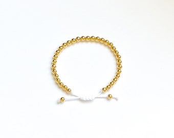 4 mm Gold Balls ~ Bracelet