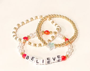 THE BELIEVE STACK - Gold Filled