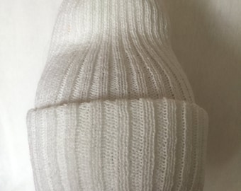 White Double Layered Hat - Icelandic Production