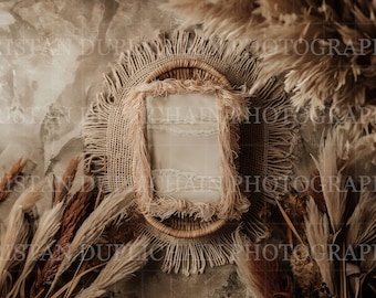 Digital Background, Neutral BOHO Newborn Digital Backdrop, Newborn Photo Prop Digital, Newborn Photography, Basket Backdrop, HIGH RESOLUTION