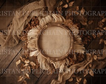 Digital Background, Neutral BOHO Newborn Digital Backdrop, Newborn Photo Prop Digital, Newborn Photography, Basket Backdrop, HIGH RESOLUTION